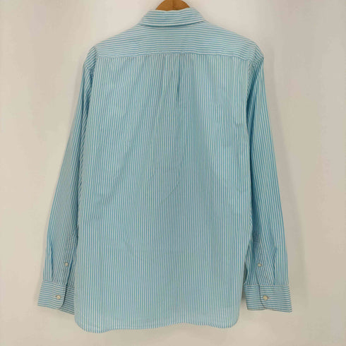ジェイクルー J.CREW CLASSIC 100S 2-PLY YARNS フロントポケット ストライプ ボタンダウンシャツ メンズ import:L