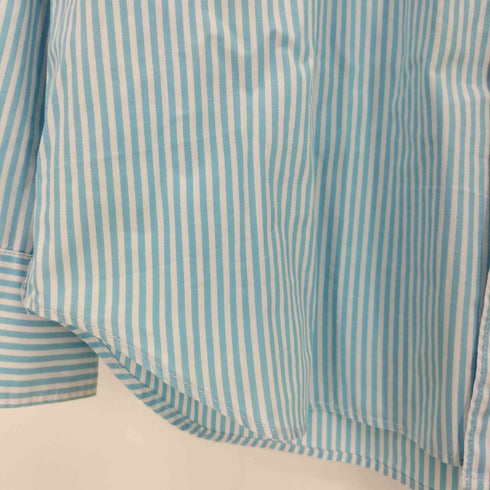 ジェイクルー J.CREW CLASSIC 100S 2-PLY YARNS フロントポケット ストライプ ボタンダウンシャツ メンズ import:L