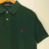 ポロラルフローレン POLO RALPH LAUREN 現行タグ CUSTOM SLIM FIT ロゴ 刺繍 鹿の子 S/S ポロシャツ メンズ import:M