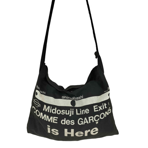 コムデギャルソン COMME des GARCONS フロントプリント ショルダーバッグ サコッシュ レディース