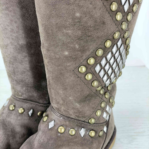 アグ UGG アボンデール スタッズ ムートンロングブーツ Y2K レディース 22