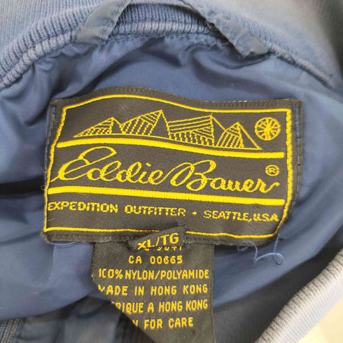 エディーバウアー Eddie Bauer 80-90s 黒タグ ハーフボタン ナイロンジャケット メンズ XL