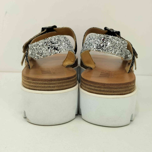 エムエムシックスメゾンマルジェラ MM6 Maison Margiela PLATFORM GLITTER SANDAL グリッター サンダル レディース EUR:38