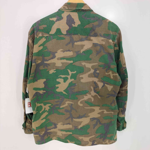ユーエスアーミー U.S. ARMY 60s 69年会計 グリーンリーフカモ柄 4th Jungle Fatigue Jacket ジャングルファティーグジャケット メンズ