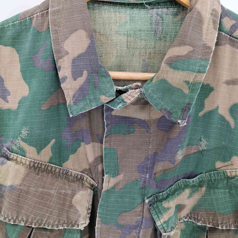ユーエスアーミー U.S. ARMY 60s 69年会計 グリーンリーフカモ柄 4th Jungle Fatigue Jacket ジャングルファティーグジャケット メンズ