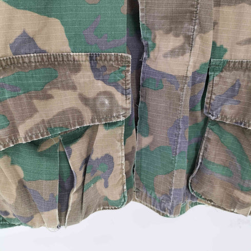 ユーエスアーミー U.S. ARMY 60s 69年会計 グリーンリーフカモ柄 4th Jungle Fatigue Jacket ジャングルファティーグジャケット メンズ