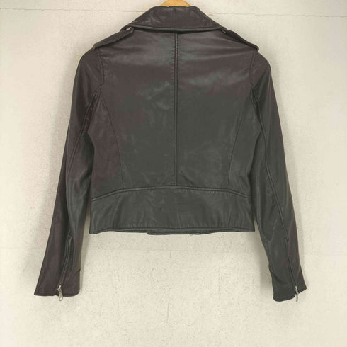 レイビームス Ray BEAMS lamb leather 山羊革 ラムレザー ダブル ライダース ジャケット レディース