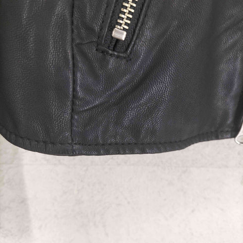 レイビームス Ray BEAMS lamb leather 山羊革 ラムレザー ダブル ライダース ジャケット レディース