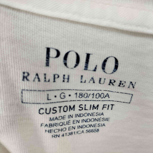 ポロラルフローレン POLO RALPH LAUREN ポニー刺繍 CUSTOM SLIM FIT L/S クルーネック Tシャツ メンズ 180