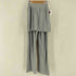 JICHOI COMFORT WAFFLE SLIM LAYERED PANTS ワッフル スリット レイヤード パンツ レディース 1