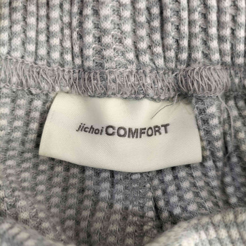JICHOI COMFORT WAFFLE SLIM LAYERED PANTS ワッフル スリット レイヤード パンツ レディース 1