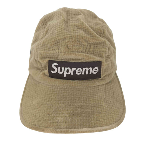 シュプリーム Supreme 千鳥格子 ベロア キャンプキャップ メンズ FREE