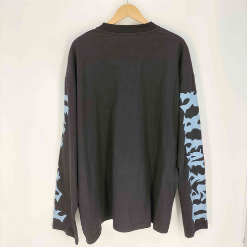 PSYNYXX コラボ ラインストーン キャラクタープリント L/S クルーネックTシャツ メンズ FREE