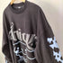 PSYNYXX コラボ ラインストーン キャラクタープリント L/S クルーネックTシャツ メンズ FREE