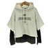 オーワイ OY L/S HOODIE WHITE レイヤード デザイン プルオーバーパーカー メンズ FREE