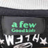 アフューグッドキッズ A FEW GOOD KIDS バスケットボール ロゴプリント ワッペン 袖刺繍 切替し クルーネック スウェット メンズ