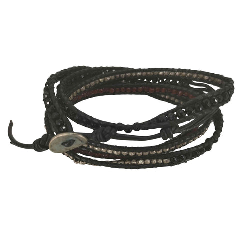 チャンルー CHAN LUU ONYM 925刻印 天然石 ラップブレスレット メンズ