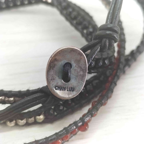 チャンルー CHAN LUU ONYM 925刻印 天然石 ラップブレスレット メンズ