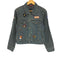 ギャップ Gap KIDS 00s OLD ワッペン 刺繍 トラッカー デニムジャケット Y2K レディース XXL