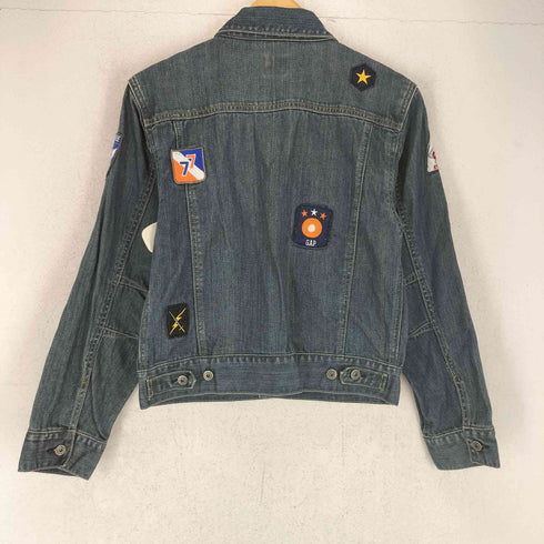ギャップ Gap KIDS 00s OLD ワッペン 刺繍 トラッカー デニムジャケット Y2K レディース XXL