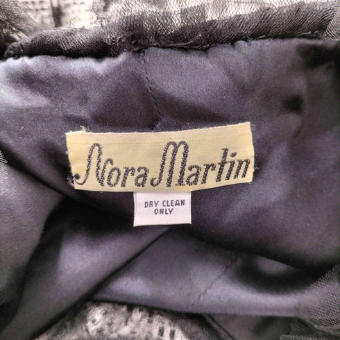 NORA MARTIN ノラマーティン フリンジ レース ノーカラー ロングカーディガン メンズ