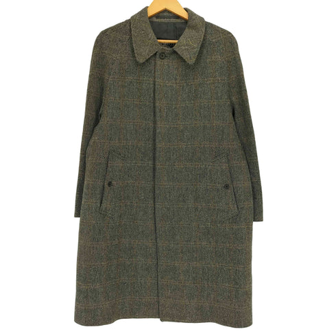 バーバリーズ BURBERRYS 60S~70S 100%WOOL グレンチェック ウール ステンカラーコート メンズ