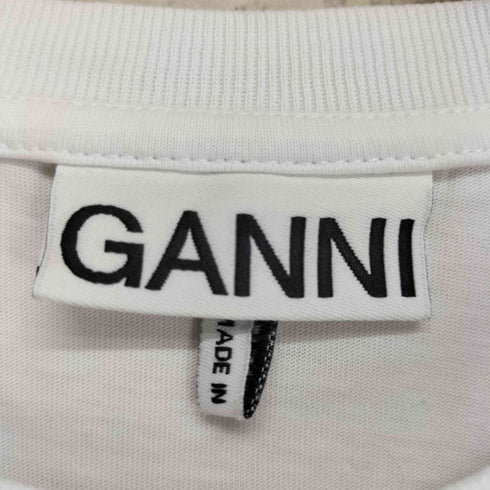 ガニー Ganni テディベア ロゴ プリント 半袖 Tシャツ レディース XS
