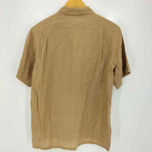 ポロラルフローレン POLO RALPH LAUREN 現行QRタグ CLASSIC FIT ポニー刺繍 リネン100 半袖 オープンカラーシャツ メンズ import:S