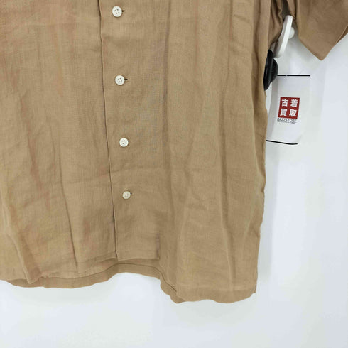 ポロラルフローレン POLO RALPH LAUREN 現行QRタグ CLASSIC FIT ポニー刺繍 リネン100 半袖 オープンカラーシャツ メンズ import:S