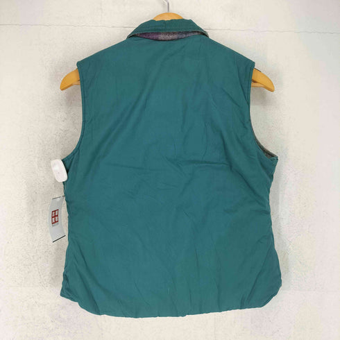 ウールリッチ WOOLRICH 70-80s MADE IN USA USA製 THE WOOLRICH WOMAN 白タグ 裏地ブランケット スナップボタン ダウンベスト レディース M