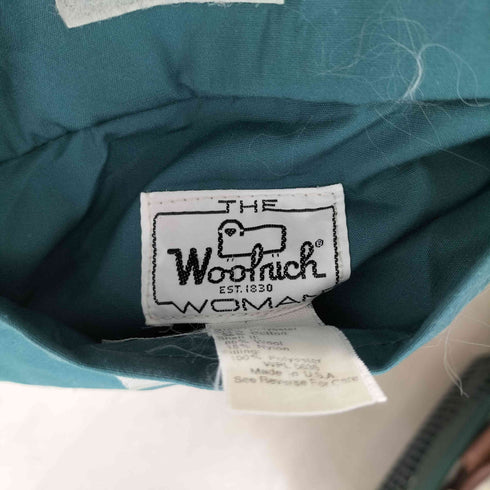 ウールリッチ WOOLRICH 70-80s MADE IN USA USA製 THE WOOLRICH WOMAN 白タグ 裏地ブランケット スナップボタン ダウンベスト レディース M