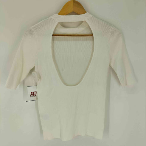 シティショップ CITYSHOP BACK OPEN RIB バックオープンリブ ニット レディース