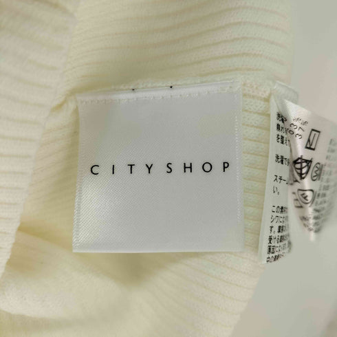 シティショップ CITYSHOP BACK OPEN RIB バックオープンリブ ニット レディース