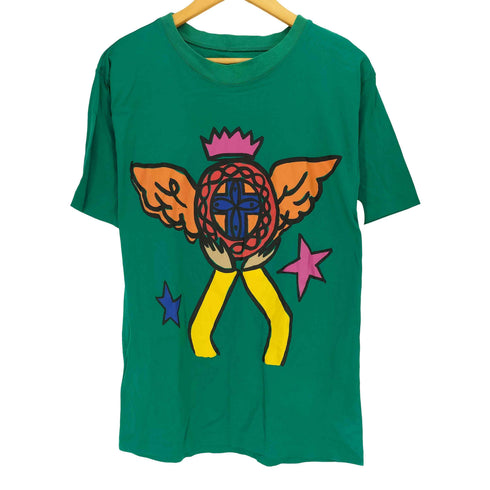 カステルバジャック CASTELBAJAC JEAN-CHARLES フロント プリント シングルステッチ S/S Tシャツ メンズ import:M