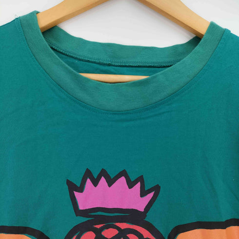 カステルバジャック CASTELBAJAC JEAN-CHARLES フロント プリント シングルステッチ S/S Tシャツ メンズ import:M