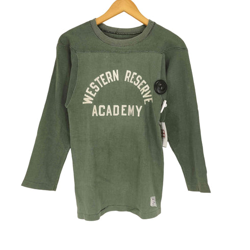 チャンピオン Champion 50s- タタキタグ WESTERN RESERVE ACADEMY 二段 フットボール 長袖 Tシャツ カットソー メンズ 34