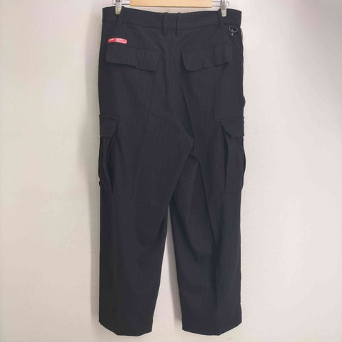 MAGIC STICK マジックスティック 26SS HYBRID CARGO SLACKS BLACK STRIPES ハイブリッドカーゴスラックス メンズ JPN:M