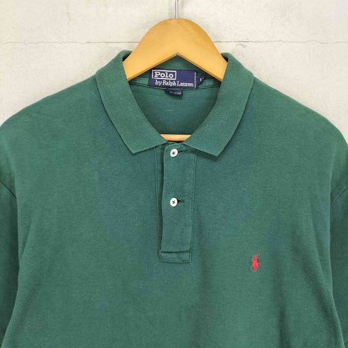 ポロバイラルフローレン Polo by RALPH LAUREN 90S ポニー刺繍 半袖 ポロシャツ メンズ M