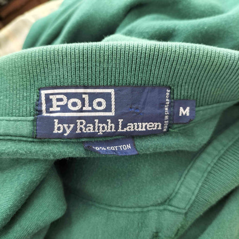ポロバイラルフローレン Polo by RALPH LAUREN 90S ポニー刺繍 半袖 ポロシャツ メンズ M