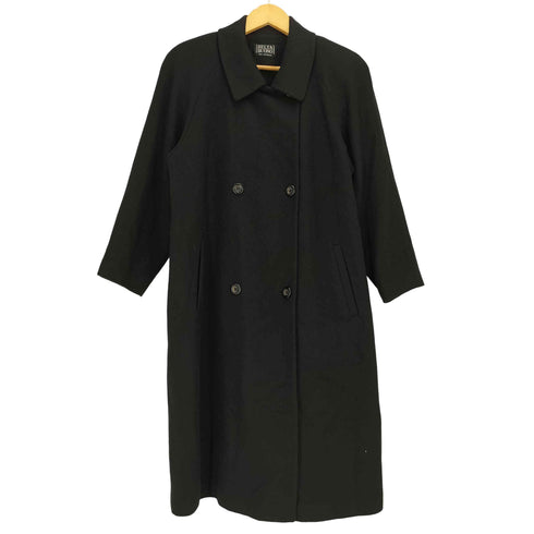 パワーショルダー カシミヤ100% ダブル ロングコート レディース