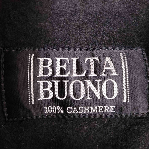 パワーショルダー カシミヤ100% ダブル ロングコート レディース