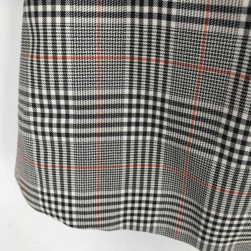 ダックスロンドン DAKS LONDON チェック柄 ノーカラーコート 巻きスカート セットアップ レディース 38/38