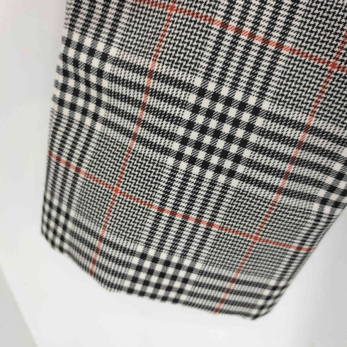 ダックスロンドン DAKS LONDON チェック柄 ノーカラーコート 巻きスカート セットアップ レディース 38/38