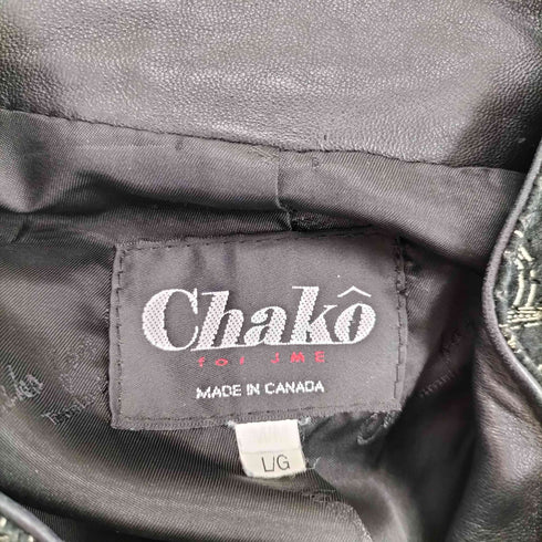 CHAKO 総柄 ジップアップブルゾン レディース ML