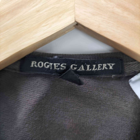 ROGUES GALLERY サンフェード ダメージ ヴィンテージ 加工 S/S ポロ シャツ Y2K メンズ import:XS