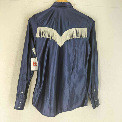 ロックマウント ROCK MOUNT 80s- MADE IN USA USA製 RANCH WEAR ランチウェア サテン フリンジ ウエスタンシャツ メンズ 32