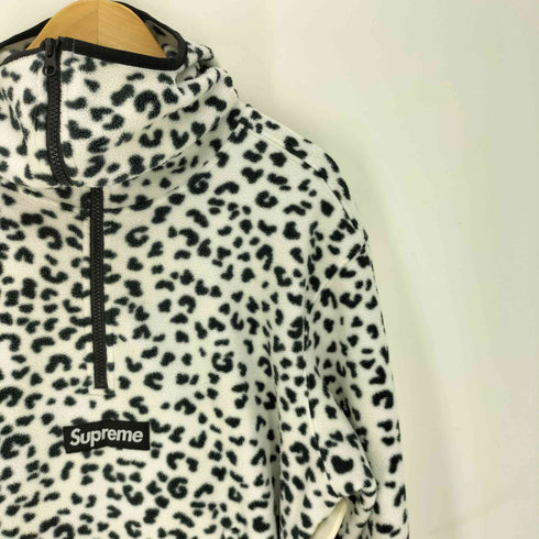 シュプリーム Supreme 24AW Polartec Facemask Half Zip Hooded Sweatshirt Leopard メンズ import:M