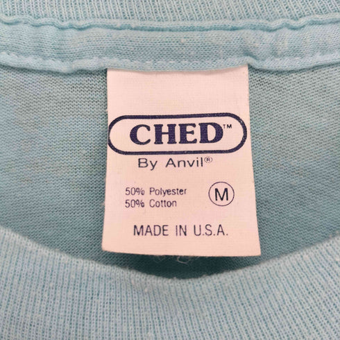 アンビル Anvil CHED 90S USA製 CHEROKEE 袖裾シングル 半袖 Tシャツ レディース M