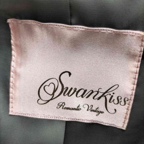 スワンキス Swankiss タレント コラボ さくらんぼ柄 ビジュー コート レディース