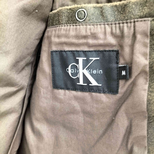カルバンクライン CALVIN KLEIN ヴィンテージ加工 比翼 ジャケット メンズ M